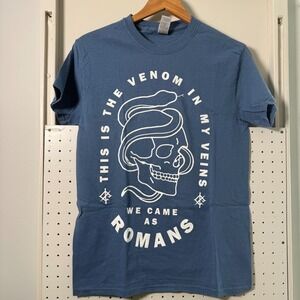 We Came As Romans T-Shirt Men Blue Graphic Short Sleeve Small Venom In My‎ Veins